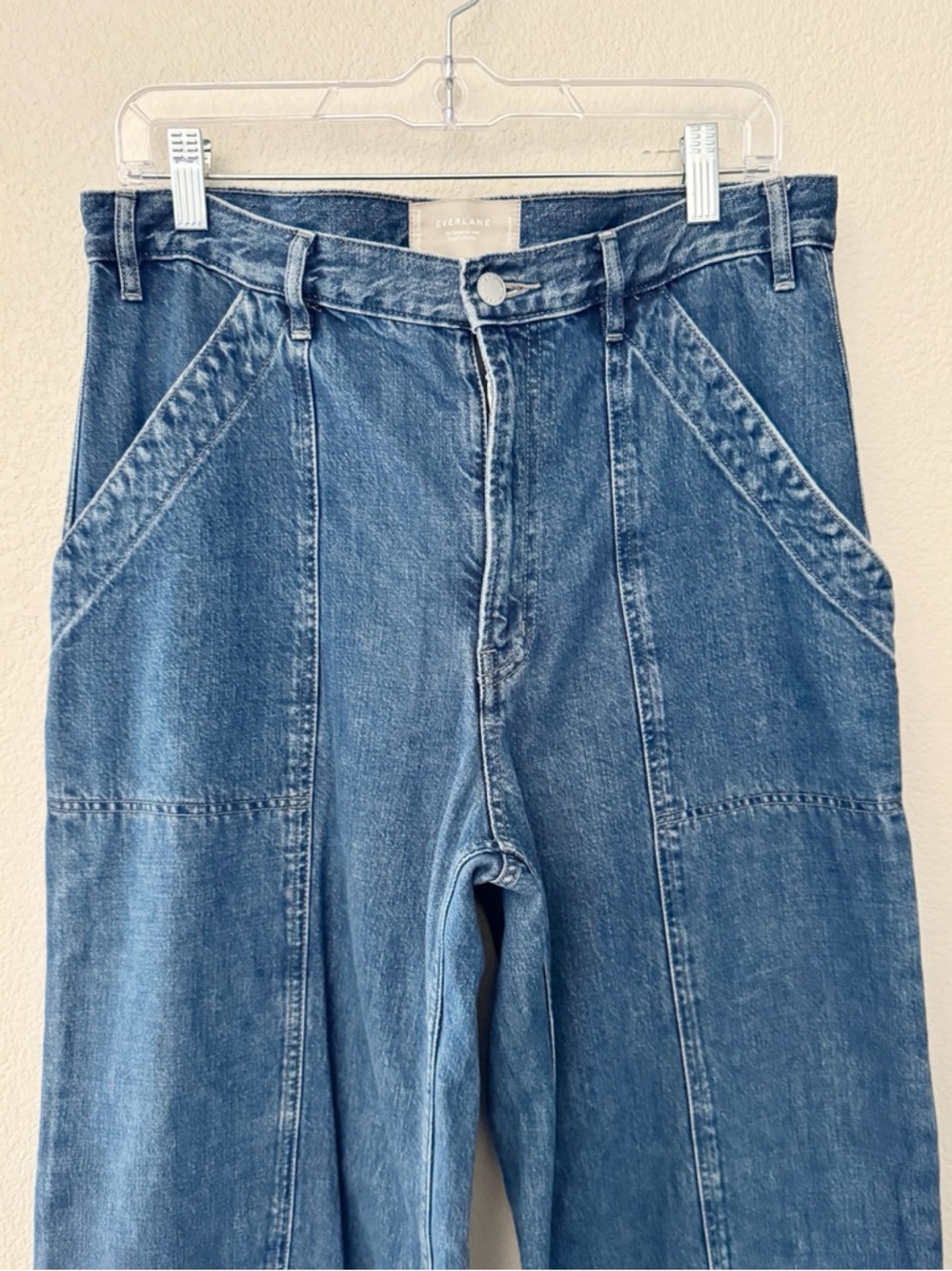 Everlane The Carpenter Jeans 29 Blue Denim Organic Cotton Slouchy Baggy 90s Y2K - Picture 7 of 14